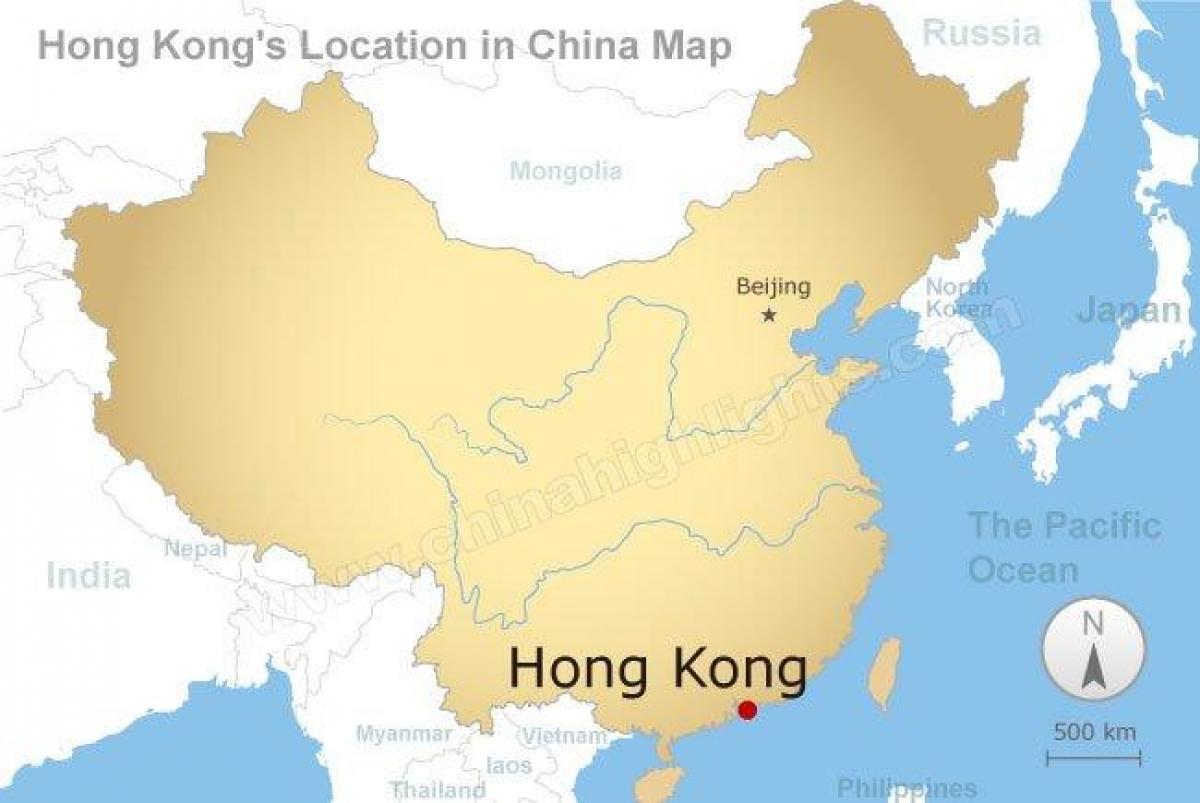地图中国和香港