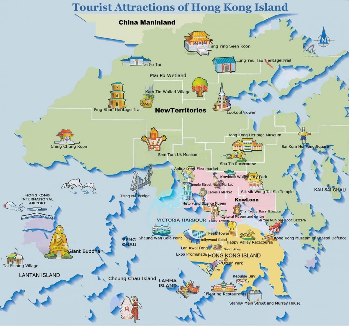 峰香港的地图