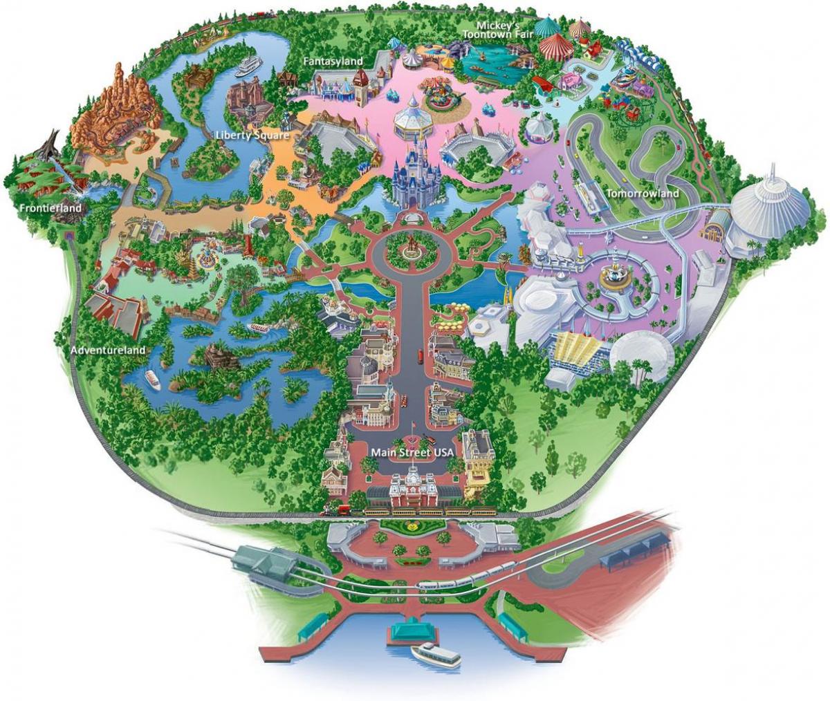 地图香港迪士尼乐园