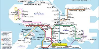 地图香港地铁