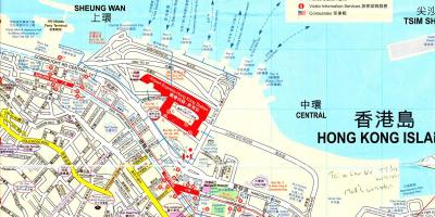 港口香港的地图