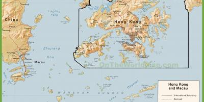 政治地图的香港