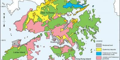 地质图的香港