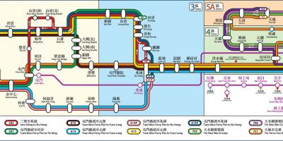 香港的铁路线图