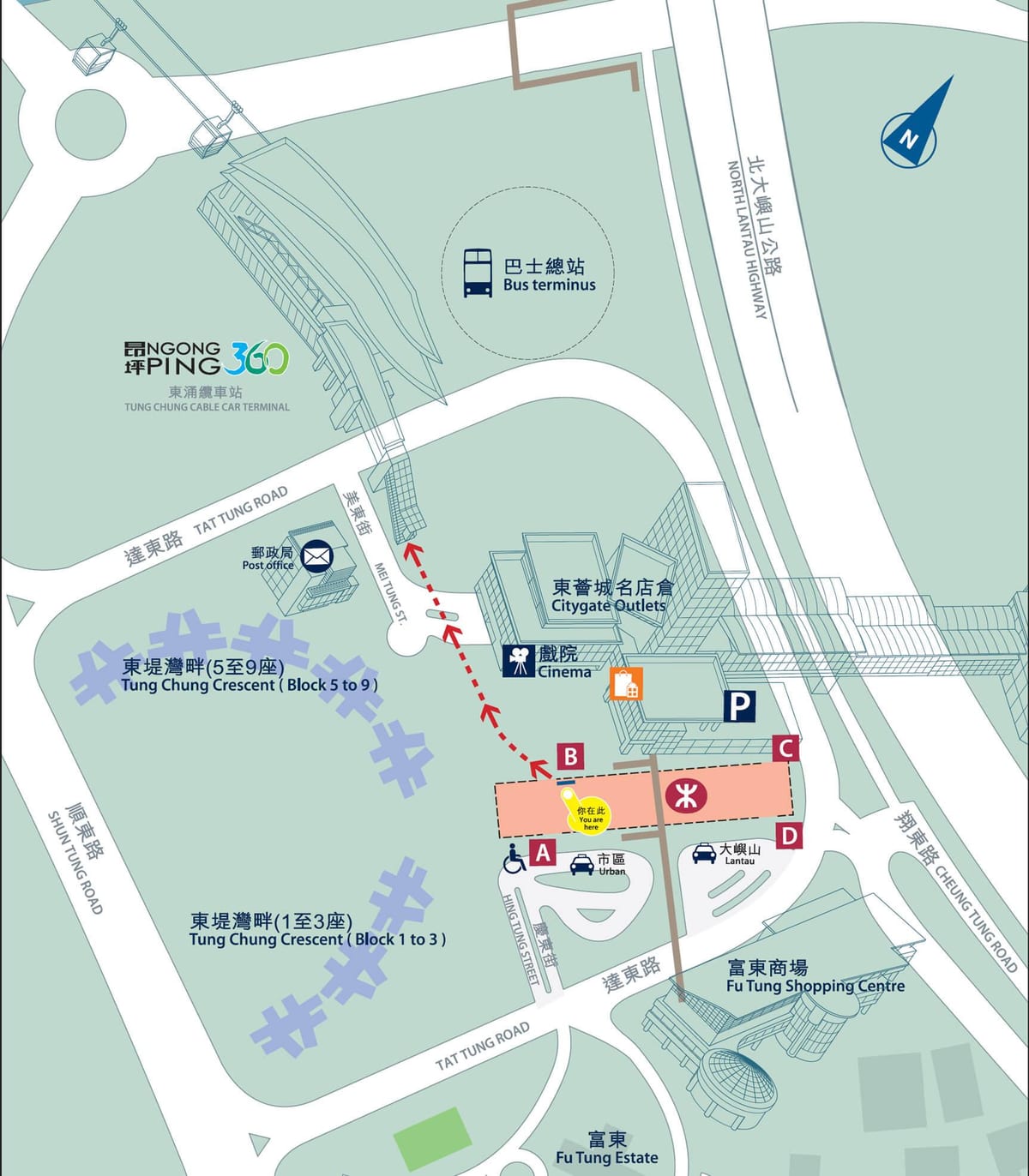 东涌线地铁图