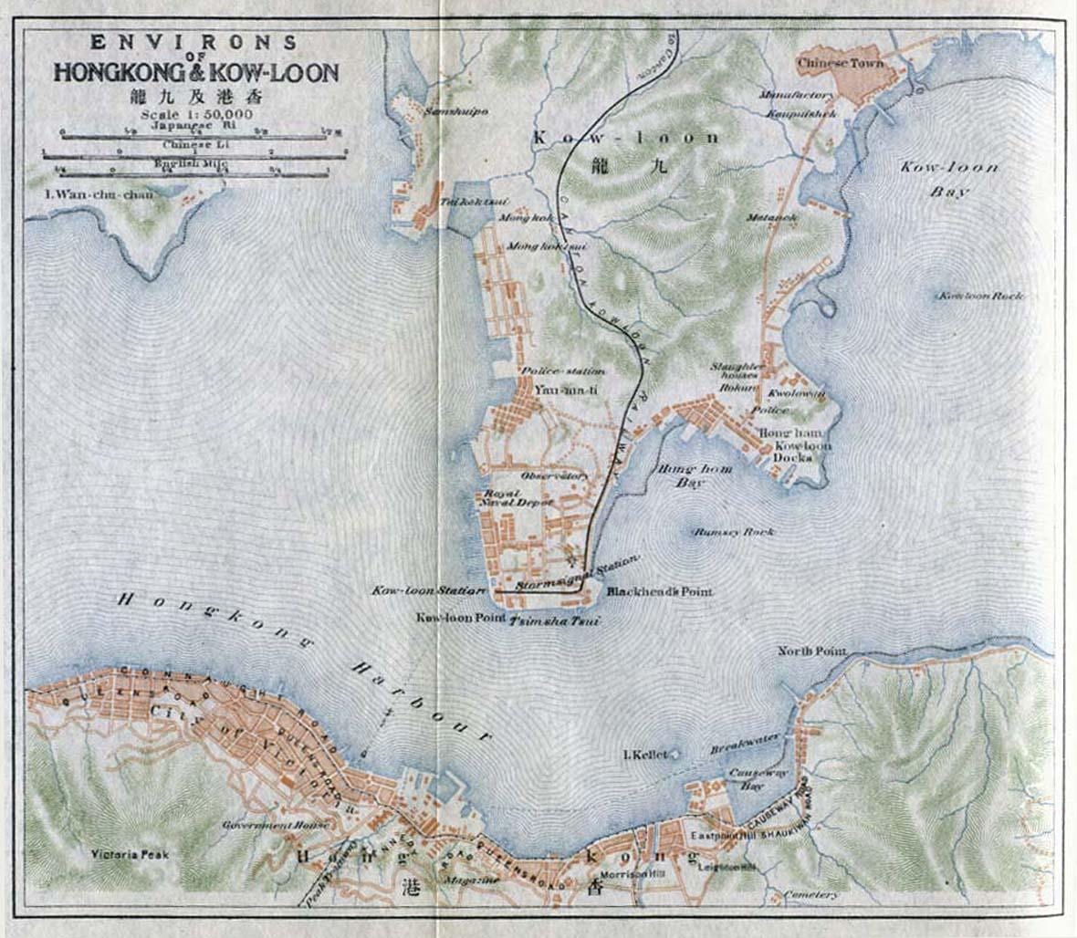 香港九龙地图