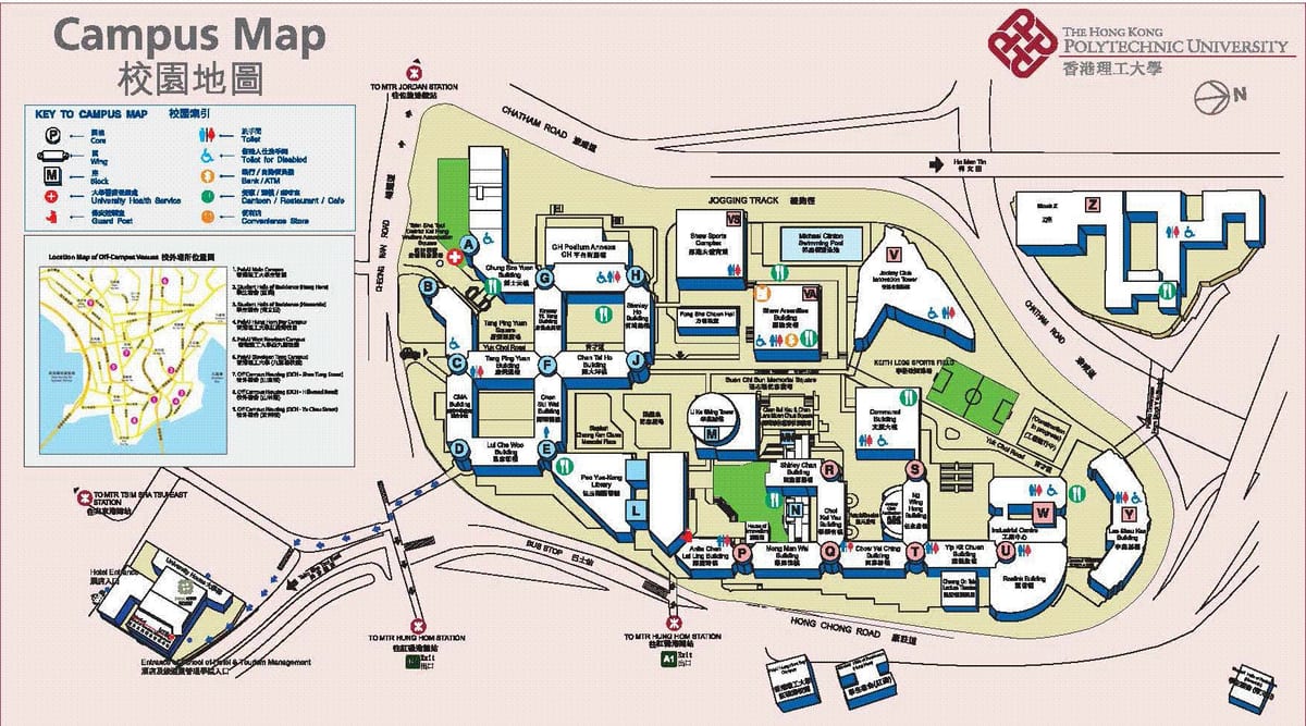 地图香港理工大学