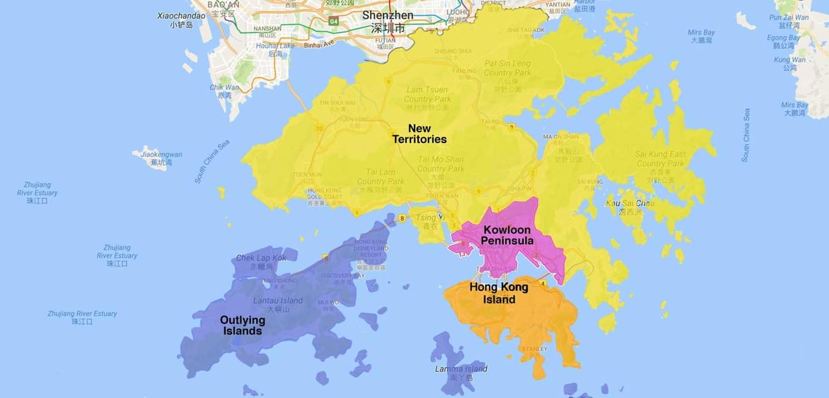 地图香港区
