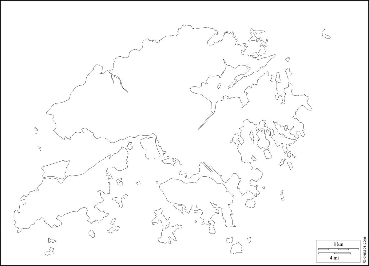 香港的地图概要