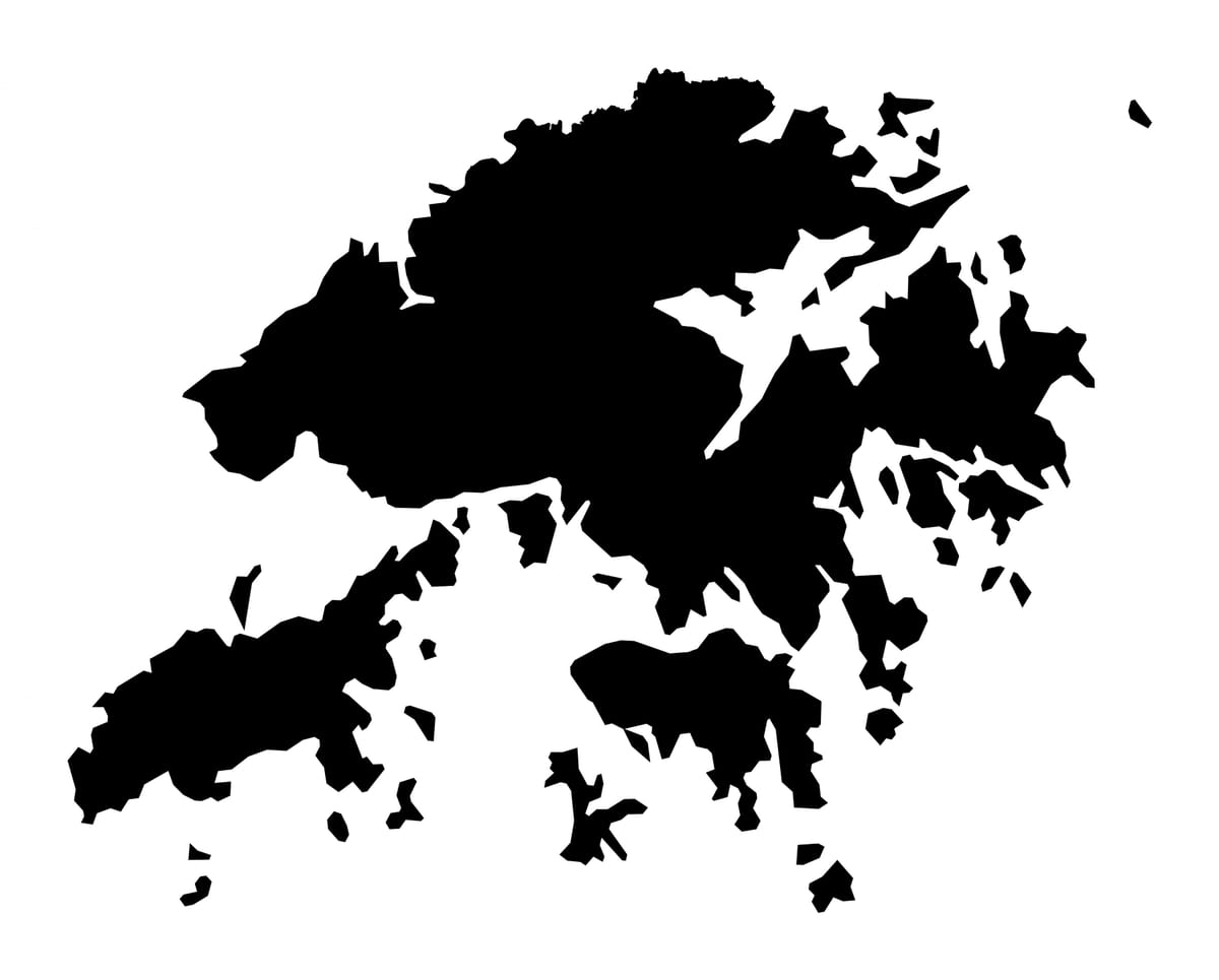 地图香港矢量