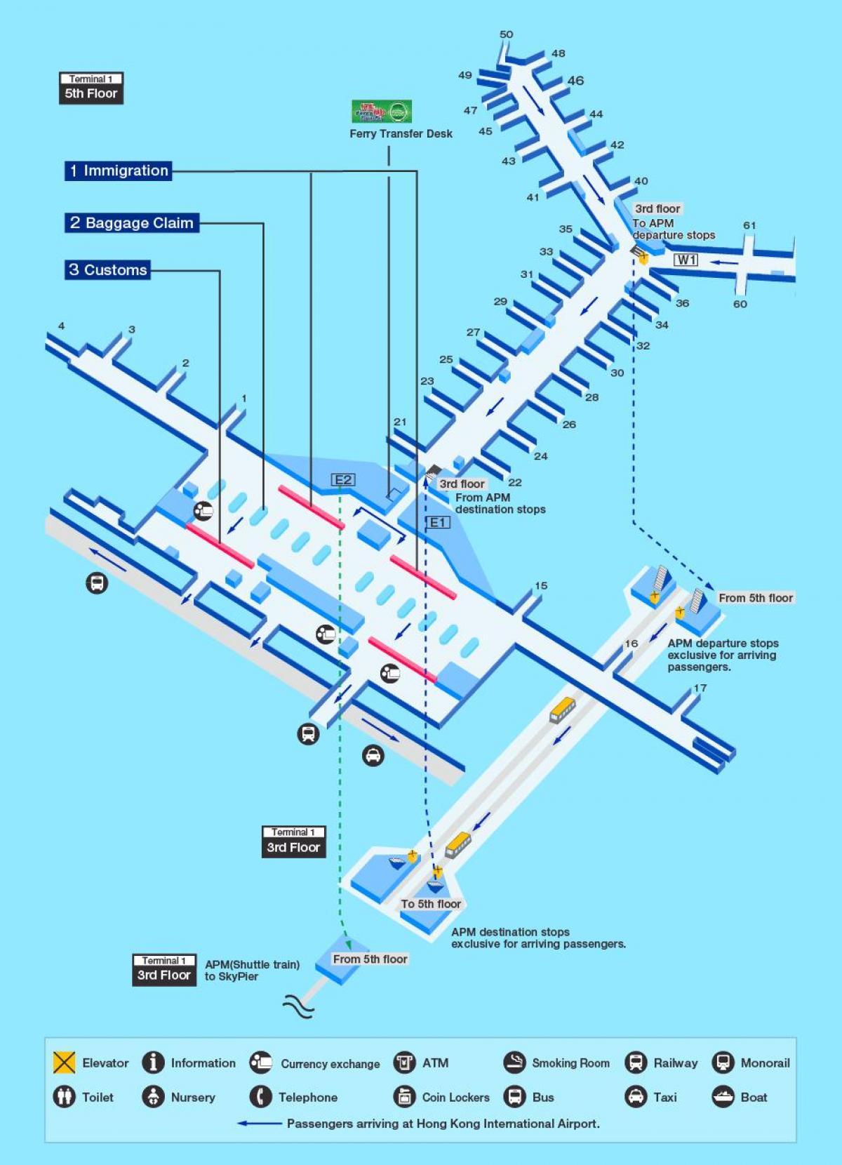 香港机场栅地图