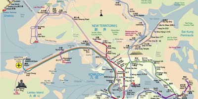 香港的地图
