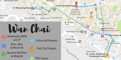 地图香港湾仔