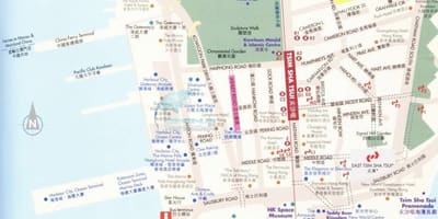 尖沙咀的地图