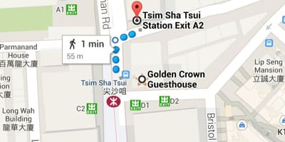 尖沙咀地铁站地图