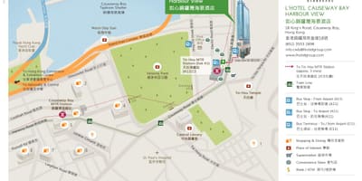 香港铜锣湾地图