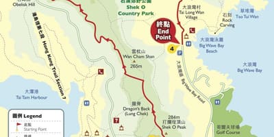 徒步旅行地图香港