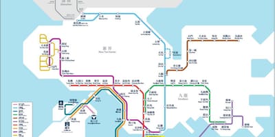 香港的兴趣点地图