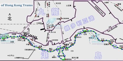 电车香港的地图