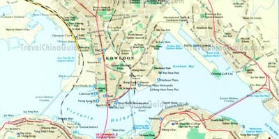 香港市中心地图