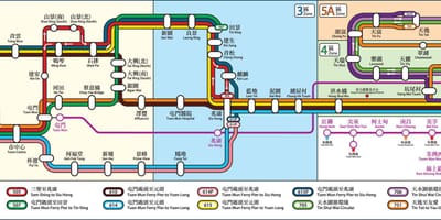 香港的铁路线图