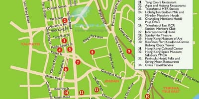 地图森车站香港