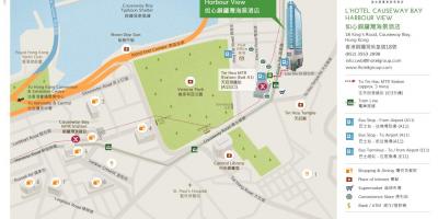 香港铜锣湾地图