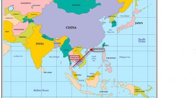 香港在亚洲地图