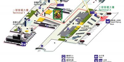 香港机场的地图终端1 2